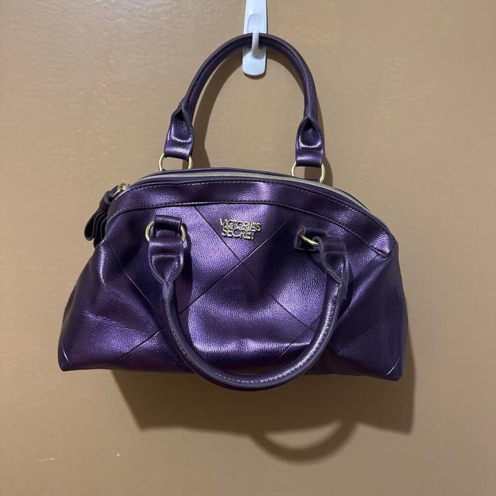 Purple victorias secret handbag with